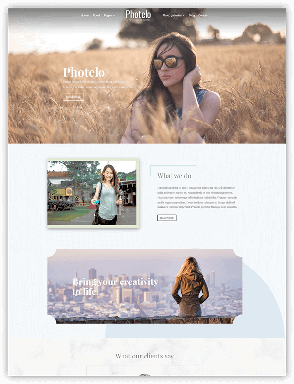 Photelo divi child theme