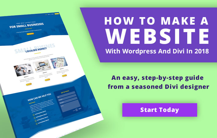 How to make a website with WordPress and Divi theme in 2018