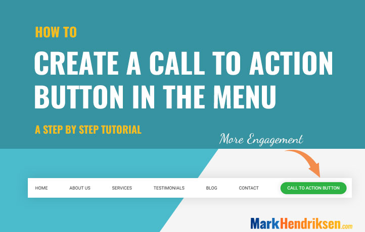 How to create a call to action button in the menu