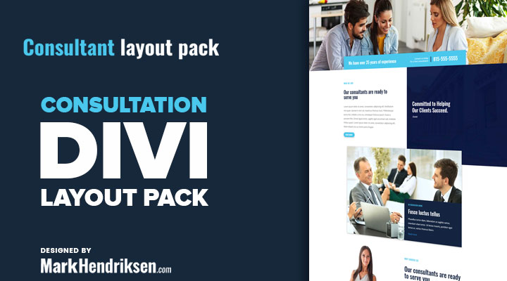 Free Divi layout pack consultant