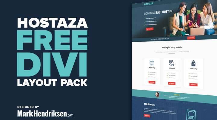 Free divi layout pack for hosting companies