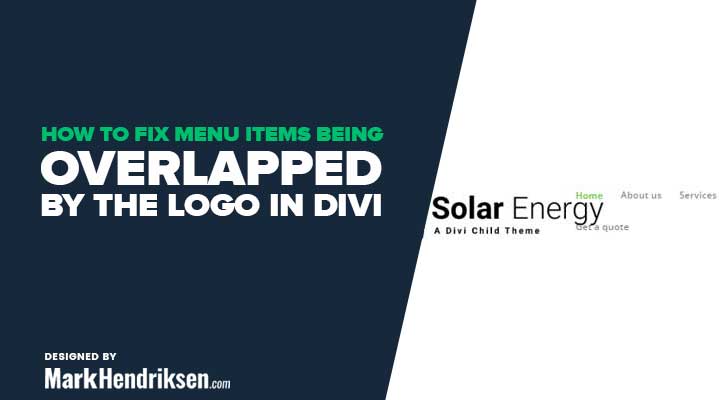 How to Fix Menu Items Being-Overlapped by the Logo in Divi