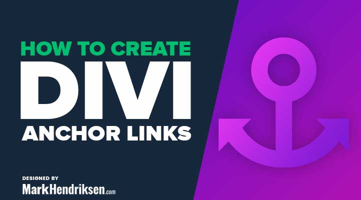 anchor links in divi anchor links in divi