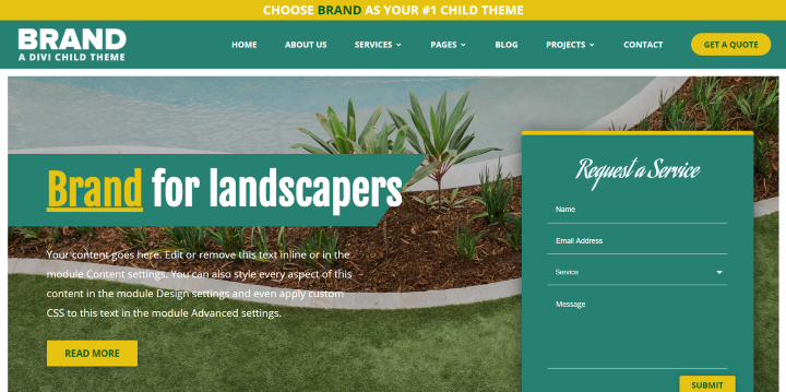 Brand child theme