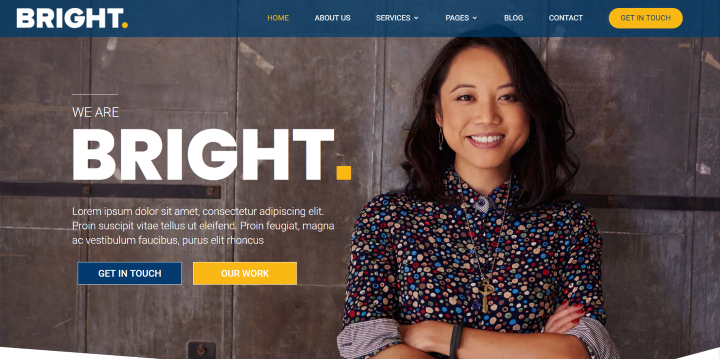 Bright child theme example