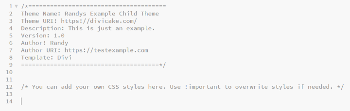 Style.css file structure