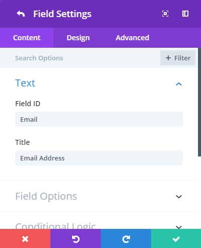 Email ID field