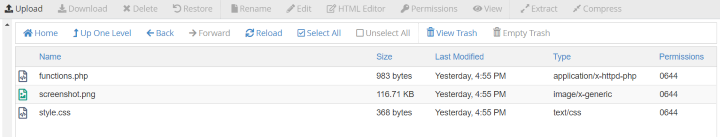 Modifying from cPanel