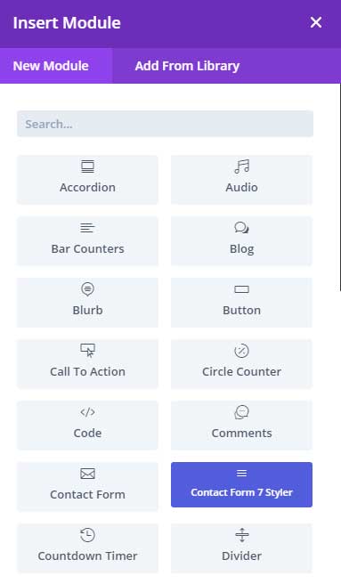 Contact form 7 styler module