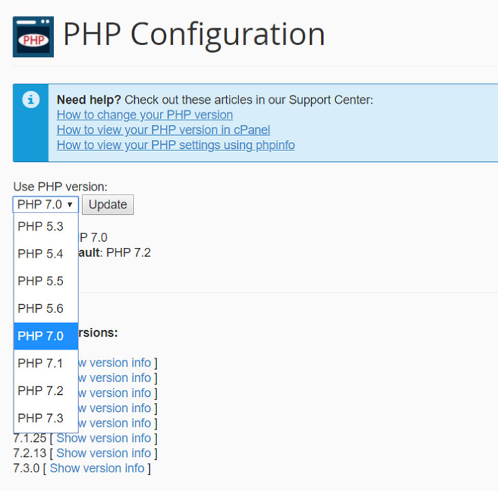 Updating Your PHP Version