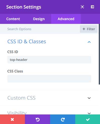 Add CSS ID