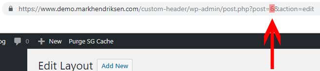 Custom header ID number
