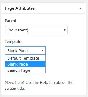Hide the header and footer with the blank page option