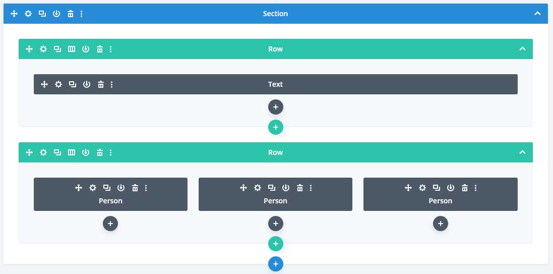 Divi person module layout 3