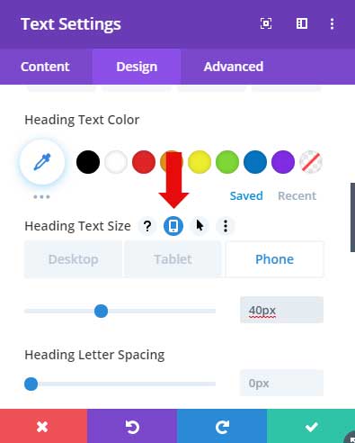 Enable mobile options