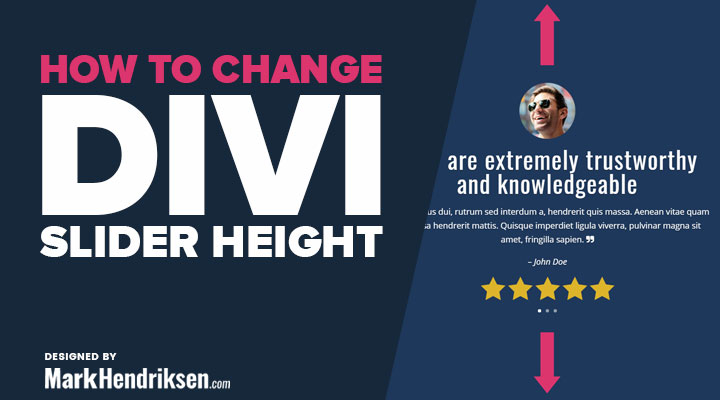 How to Change the Divi Slider Height