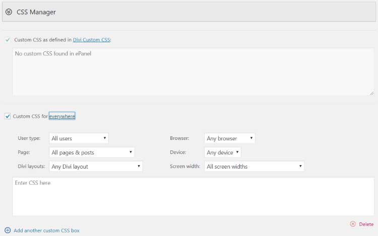 CSS Manager