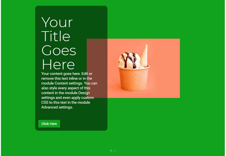 Divi slider example