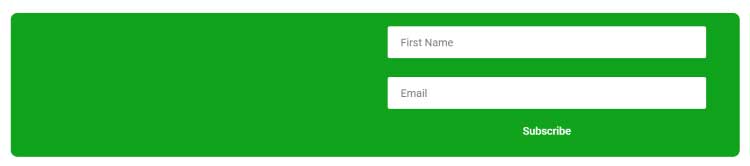 Email sign up