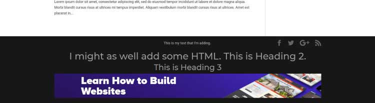 Footer example