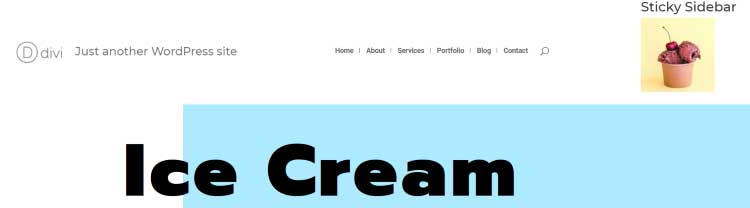Main header example