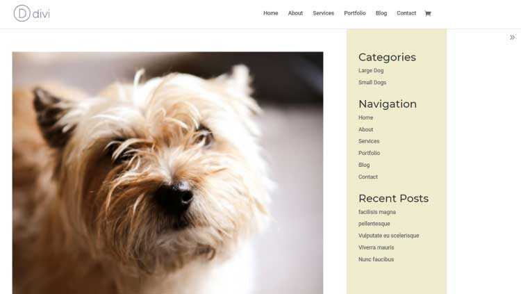 Sidebar example