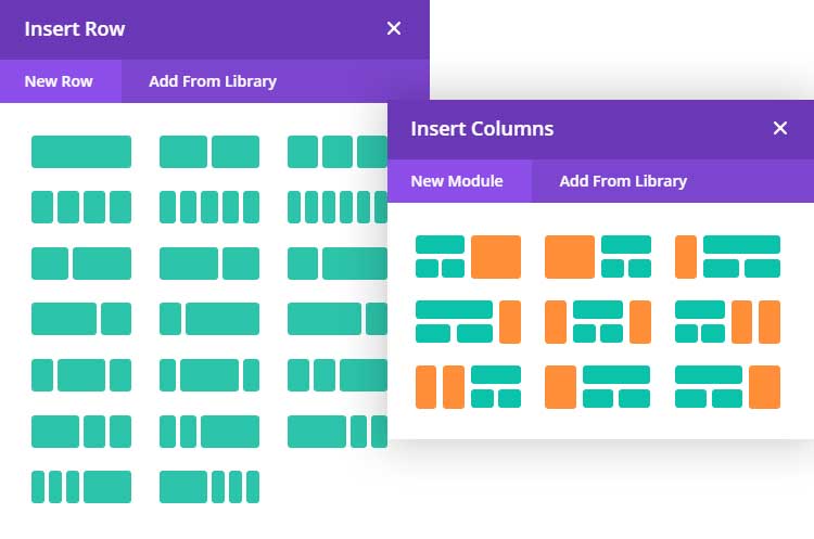 Divi column options