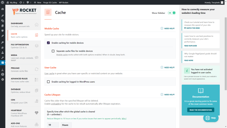 WP Rocket Cache