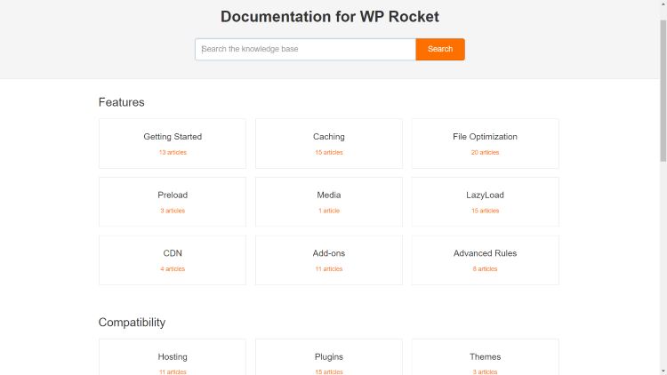 WP Rocket Documentation