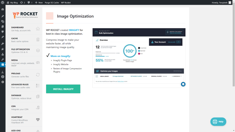 WP Rocket Image Optimization