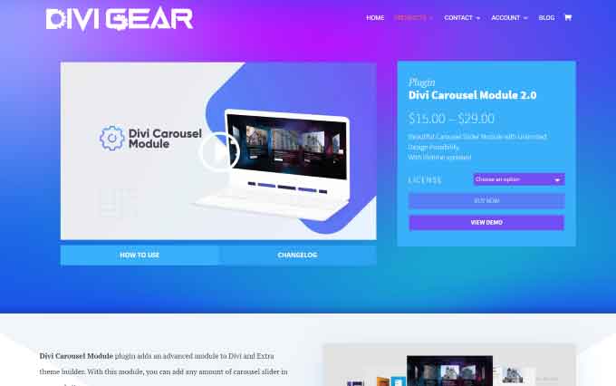 Divi Carousel Module