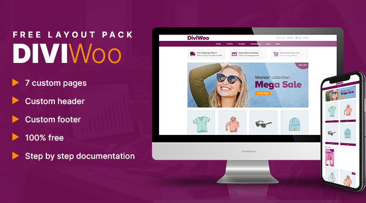 Divi + WooCommerce layout pack