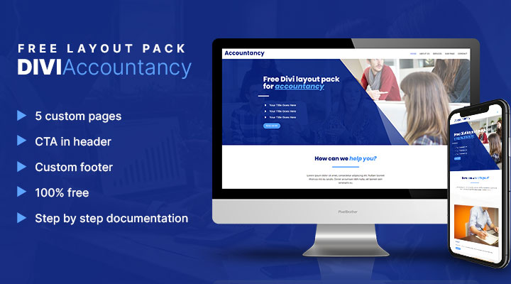 Divi accountancy layout pack
