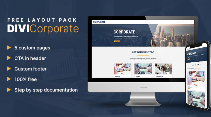 Divi corporate layout pack