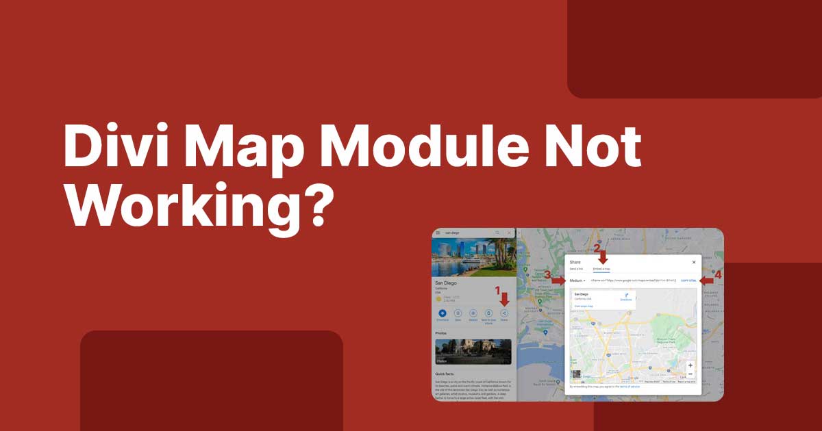 Divi Map Module Not Working?
