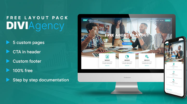 Free Divi agency layout pack