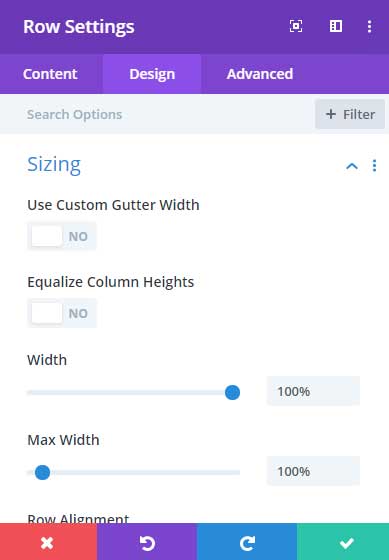 Set the row to full width in Div