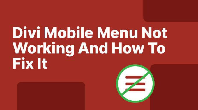 Divi Mobile Menu Not Working And How To Fix It | MarkHendriksen.com