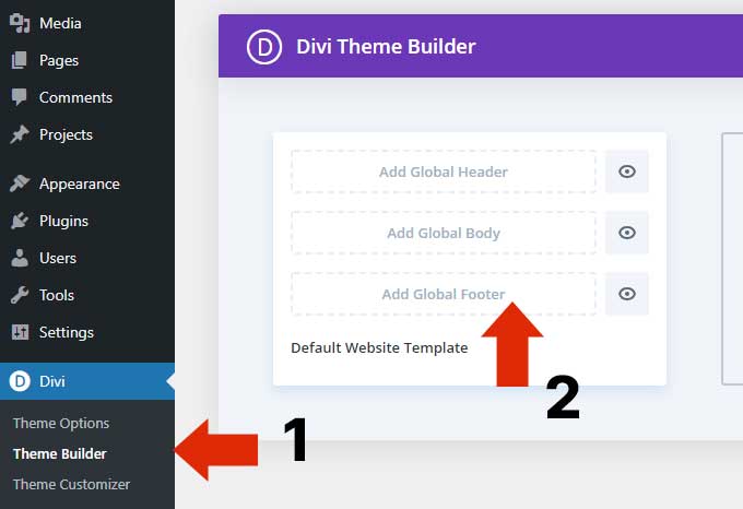 Navigate theme builder