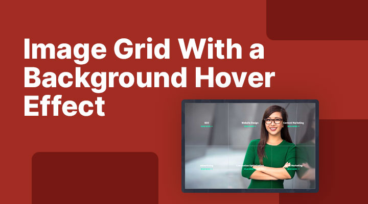 Image Grid With a Background Hover Effect In Divi