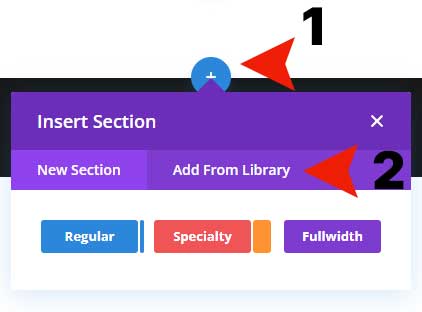 Add the pricing table section to your page