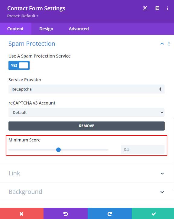 Check your reCaptcha minimum score settings