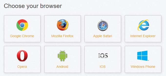 Clear browser cache