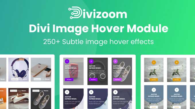 Divi image hover module