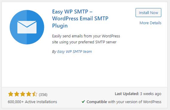 Easy SMTP mail plugin installtaion