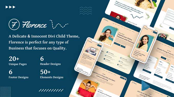 Florence premium child theme for Divi