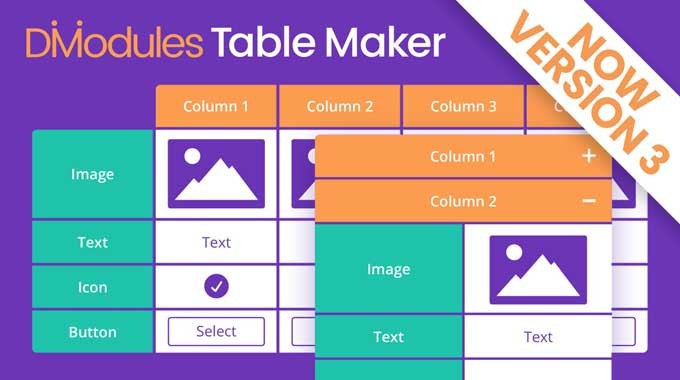 Divi Table Maker Plugin