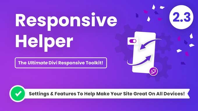 Divi Responsive Helper Plugin