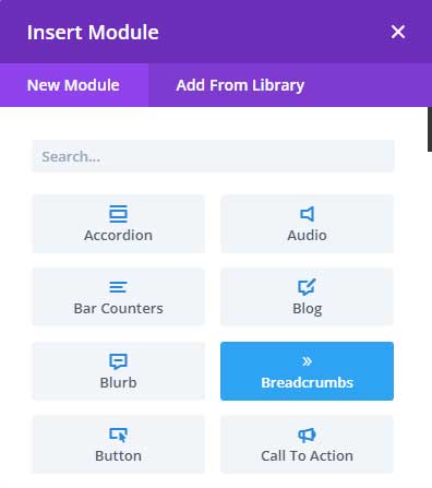 Add breadcrumbs module