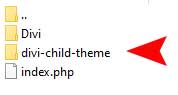 Change your Divi child theme folder name